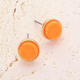 Round Druzy Stud Earrings - Madeline Love - Flyclothing LLC