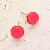 Round Druzy Stud Earrings - Madeline Love - Flyclothing LLC
