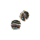 Round Druzy Stud Earrings - Madeline Love - Flyclothing LLC