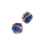 Round Druzy Stud Earrings - Madeline Love - Flyclothing LLC