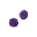 Round Druzy Stud Earrings - Madeline Love - Flyclothing LLC