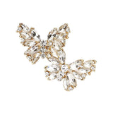 Round Marquise Stone Cluster Butterfly Evening Earrings - Madeline Love - Flyclothing LLC