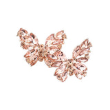 Round Marquise Stone Cluster Butterfly Evening Earrings - Madeline Love - Flyclothing LLC