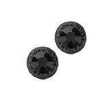 Round Stone Stud Evening Earrings - Madeline Love - Flyclothing LLC