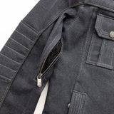 Rowdy Men's Thunder Denim Motorcycle Jacket - First Manufacturing Company - Flyclothing LLC