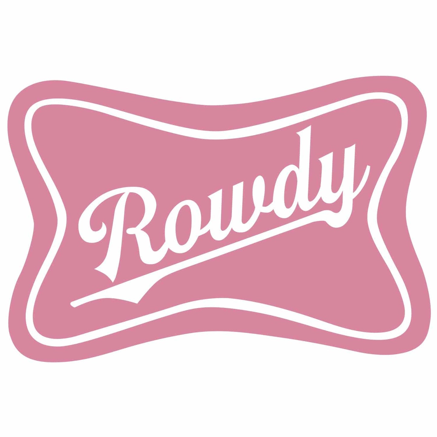 Rowdy Beer Decal Sticker - DIRTY COWBOY USA - Flyclothing LLC