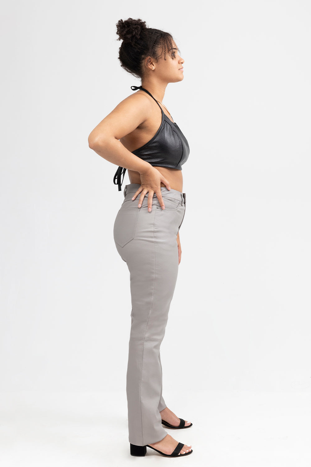 Roxy Fashion Leather Halter Top