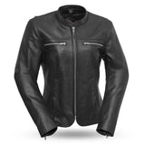 Roxy - Women's Leather Motorcycle Jacket - First Manufacturing Company - Flyclothing LLC