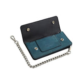 LARGE TRUCKER - Vegetable Tanned Leather Wallet - First Manufacturing Company - Flyclothing LLC