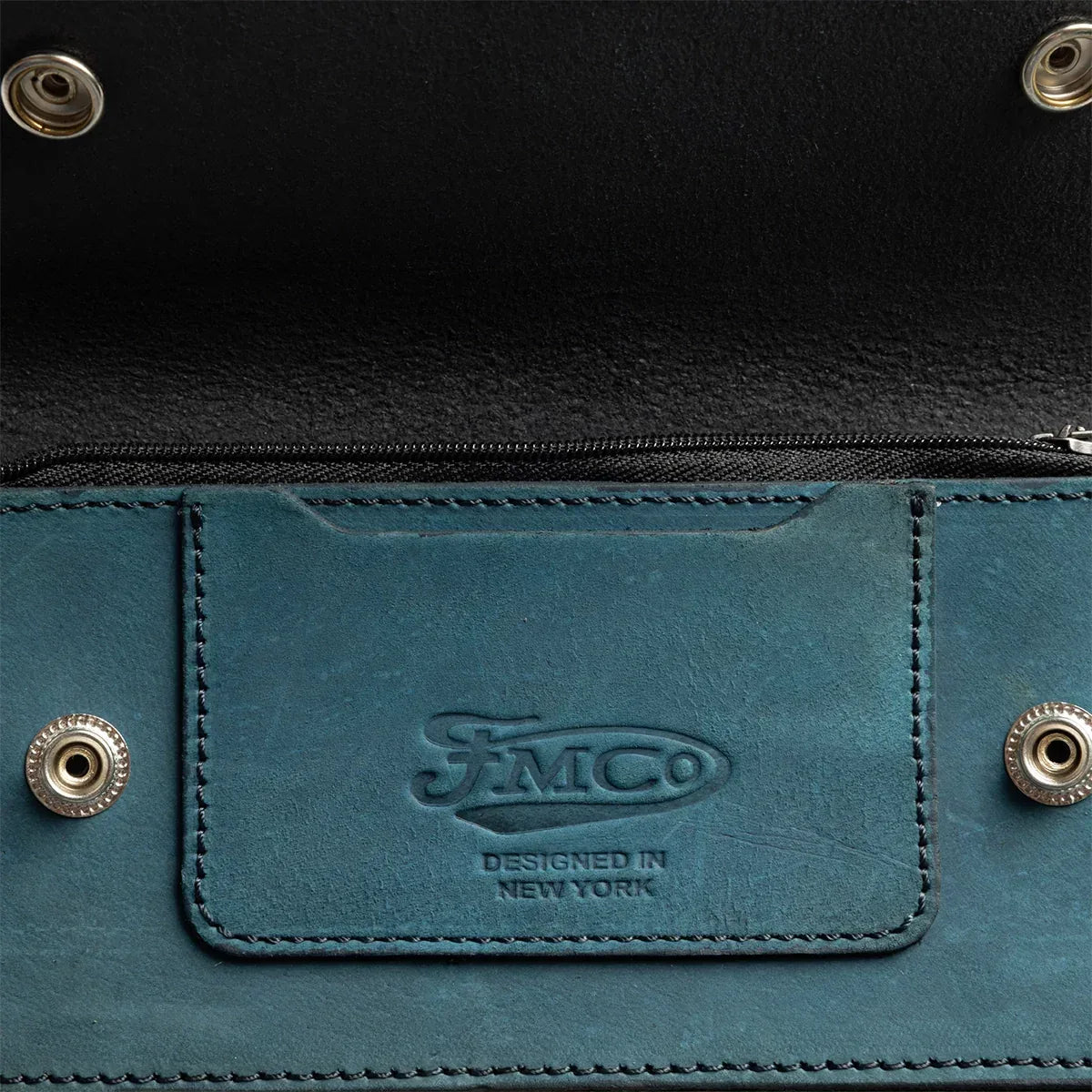 LARGE TRUCKER - Vegetable Tanned Leather Wallet - First Manufacturing Company - Flyclothing LLC