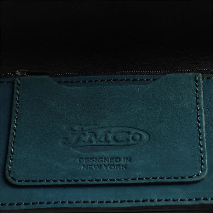 SMALL TRUCKER - Vegetable Tanned Leather Wallet - First Manufacturing Company - Flyclothing LLC