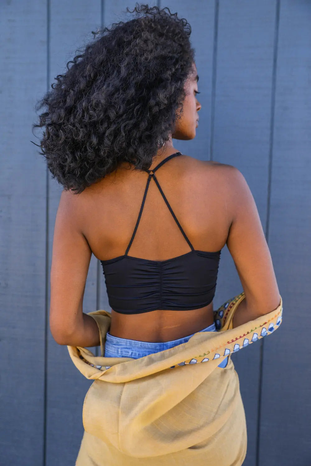 Ruched Bralette - Boho Clothing and Accessories - Flyclothing LLC