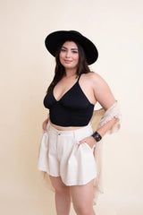 Ruched Bralette Plus - Boho Clothing and Accessories - Flyclothing LLC