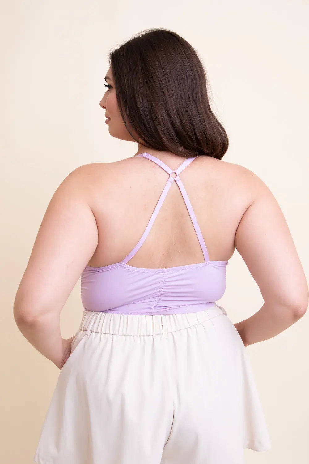 Ruched Bralette Plus - Boho Clothing and Accessories - Flyclothing LLC