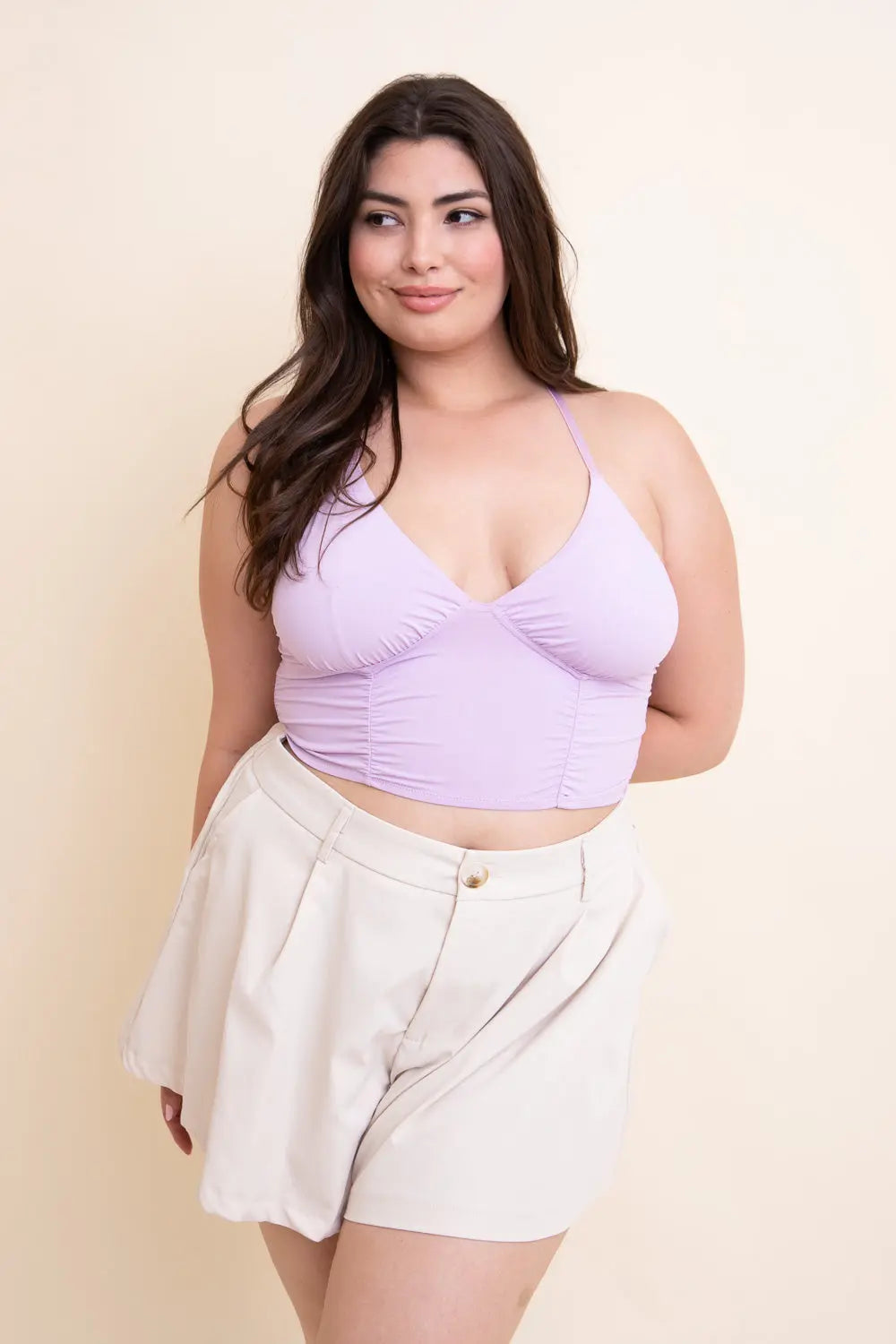 Ruched Bralette Plus - Boho Clothing and Accessories - Flyclothing LLC