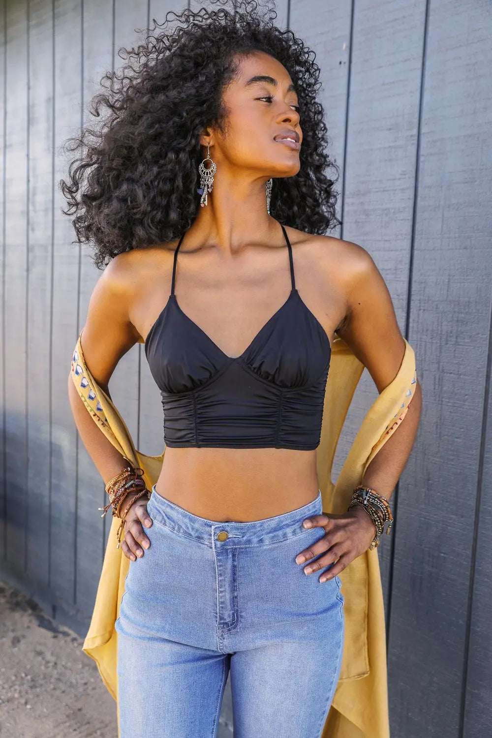 Ruched Bralette - Boho Clothing and Accessories - Flyclothing LLC