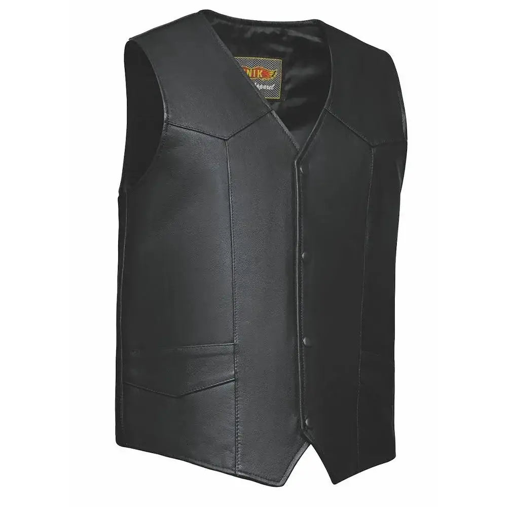 Ruidoso - Men's Premium Leather Motorcycle Vest - Unik Just for Bikers - Flyclothing LLC