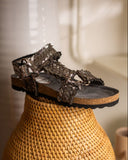 River Dance Woven Sandal in Pewter - Naughty Monkey