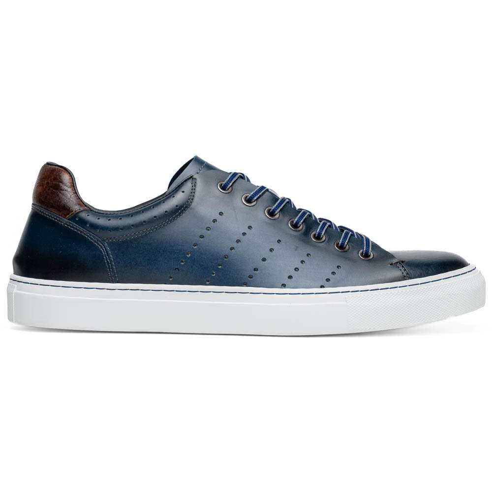 65-201-NVY RUSSO Burnished Italian Calfskin - Navy - Zelli Italia - Flyclothing LLC
