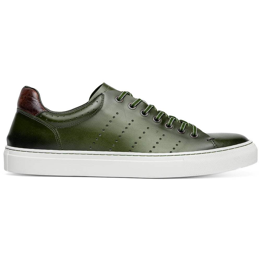 65-201-OLV RUSSO Burnished Italian Calfskin - Olive - Zelli Italia - Flyclothing LLC