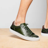 65-201-OLV RUSSO Burnished Italian Calfskin - Olive - Zelli Italia - Flyclothing LLC