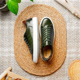 65-201-OLV RUSSO Burnished Italian Calfskin - Olive - Zelli Italia - Flyclothing LLC
