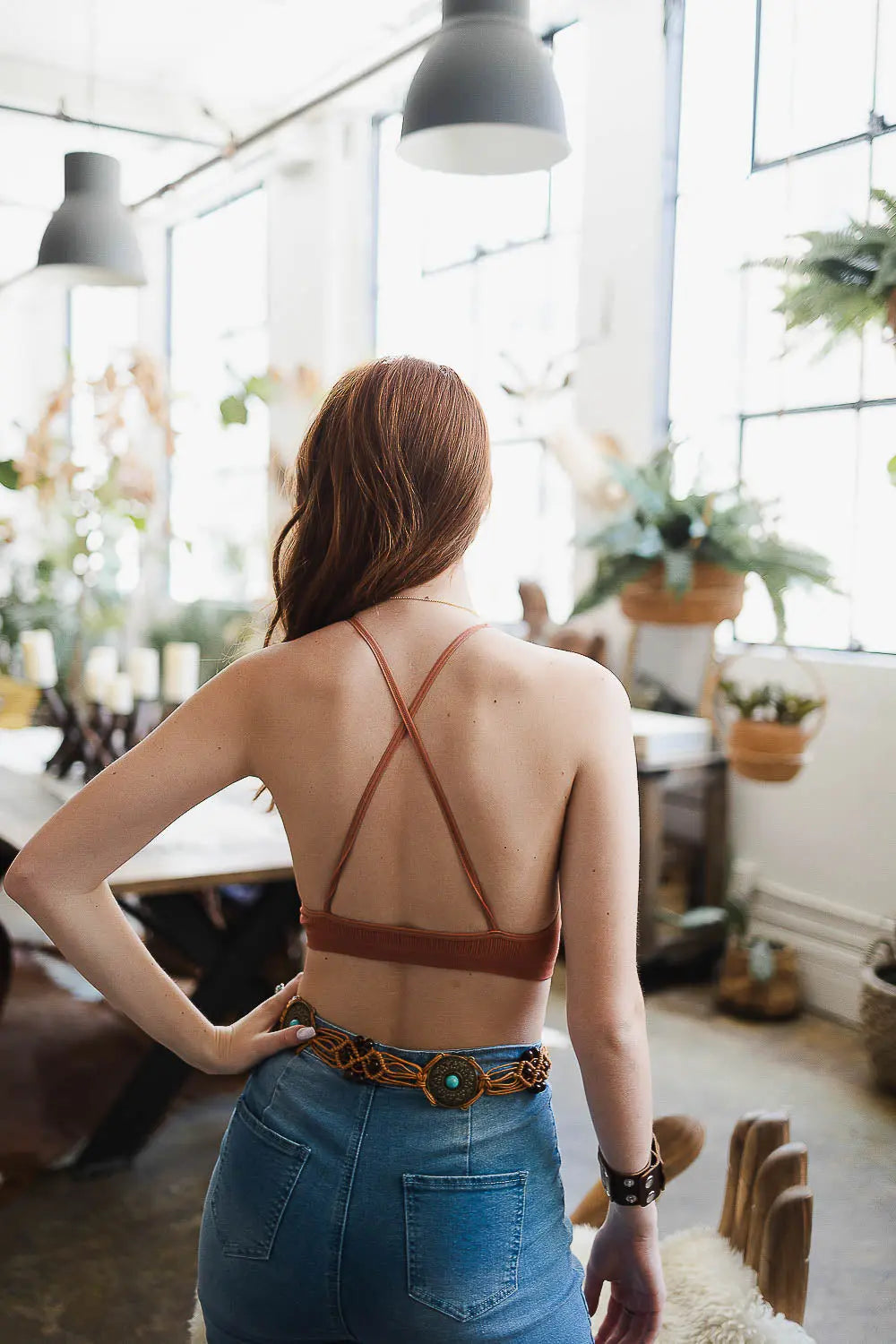 High Neck Crochet Lace Bralette – Stylish Layering Essential - Boho Clothing and Accessories - Flyclothing LLC