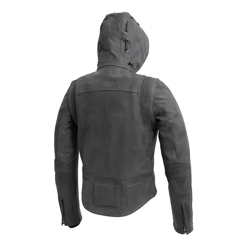 RYBAK Women's Leather Biker Club Jacket - First Manufacturing Company - Flyclothing LLC