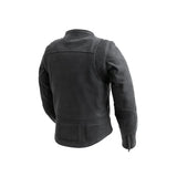 RYBAK Women's Leather Biker Club Jacket - First Manufacturing Company - Flyclothing LLC