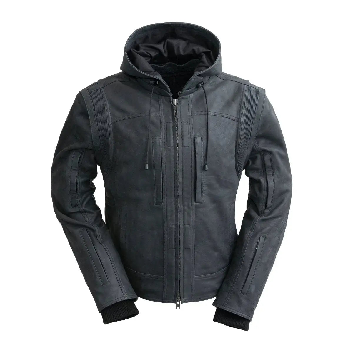 RYBAK Women's Leather Biker Club Jacket - First Manufacturing Company - Flyclothing LLC