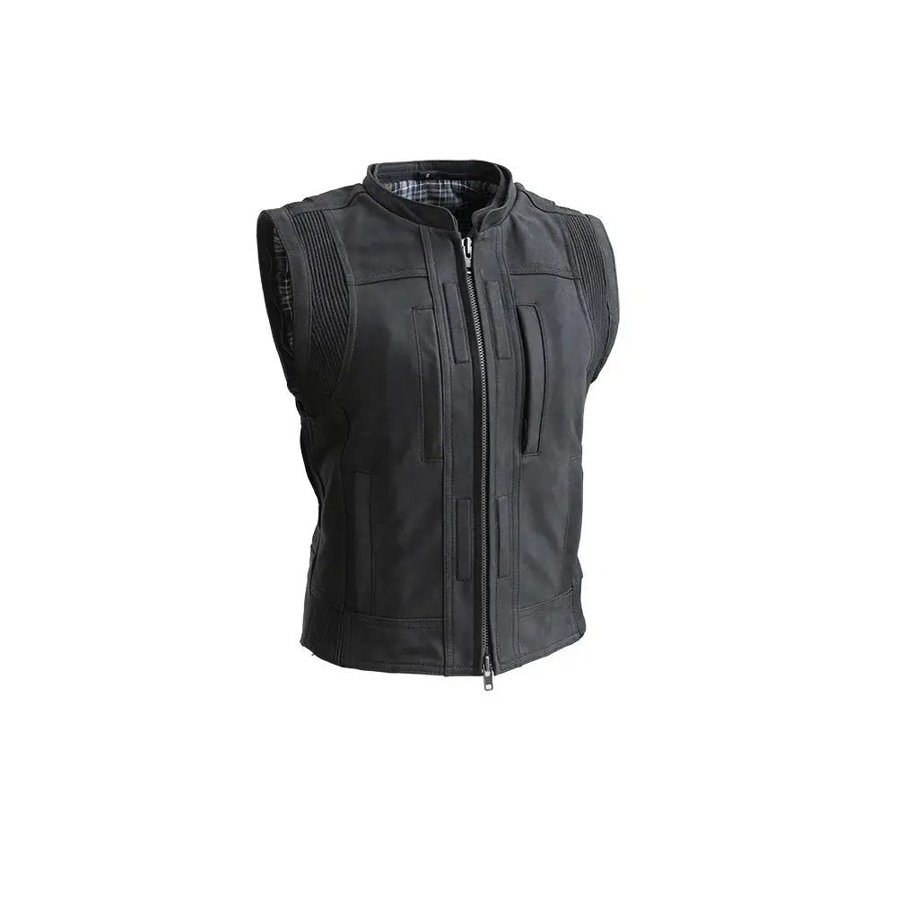 RYBAK Women's Leather Biker Club Jacket - First Manufacturing Company - Flyclothing LLC