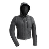 RYBAK Women's Leather Biker Club Jacket - First Manufacturing Company - Flyclothing LLC