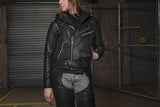 Ryman - Women's Motorcycle Leather Jacket - First Manufacturing Company - Flyclothing LLC