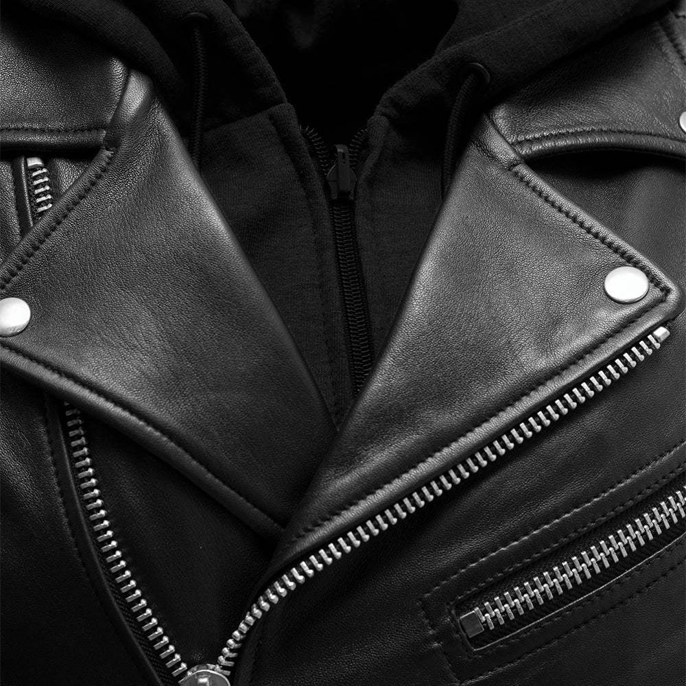Ryman - Women's Motorcycle Leather Jacket - First Manufacturing Company - Flyclothing LLC