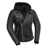 Ryman - Women's Motorcycle Leather Jacket - First Manufacturing Company - Flyclothing LLC