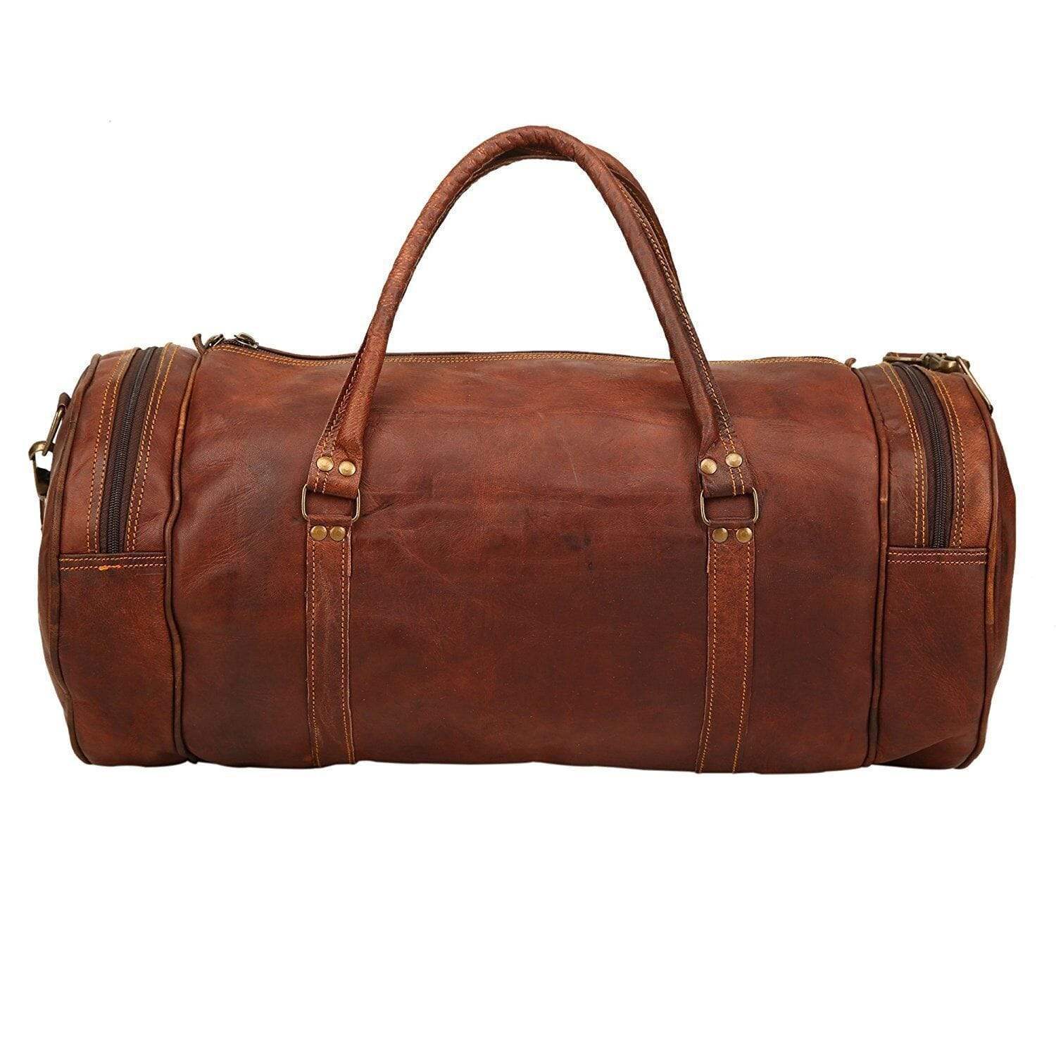 The Dapper Duffel - Classy Leather Bags - Flyclothing LLC