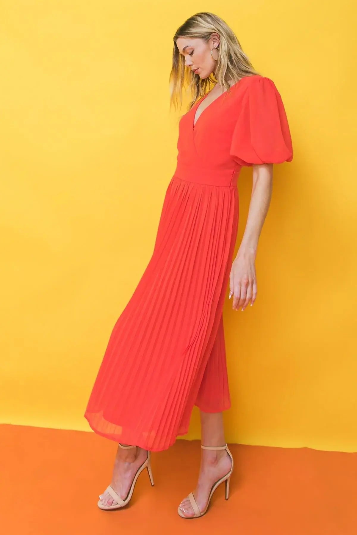 WORD TO THE WISE WOVEN MIDI DRESS - Flying Tomato - Flyclothing LLC