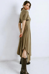 RIGHT ON CUE KNIT MIDI DRESS - Flying Tomato - Flyclothing LLC