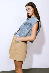 CLAIM TO FAME DENIM VEST - Flying Tomato - Flyclothing LLC