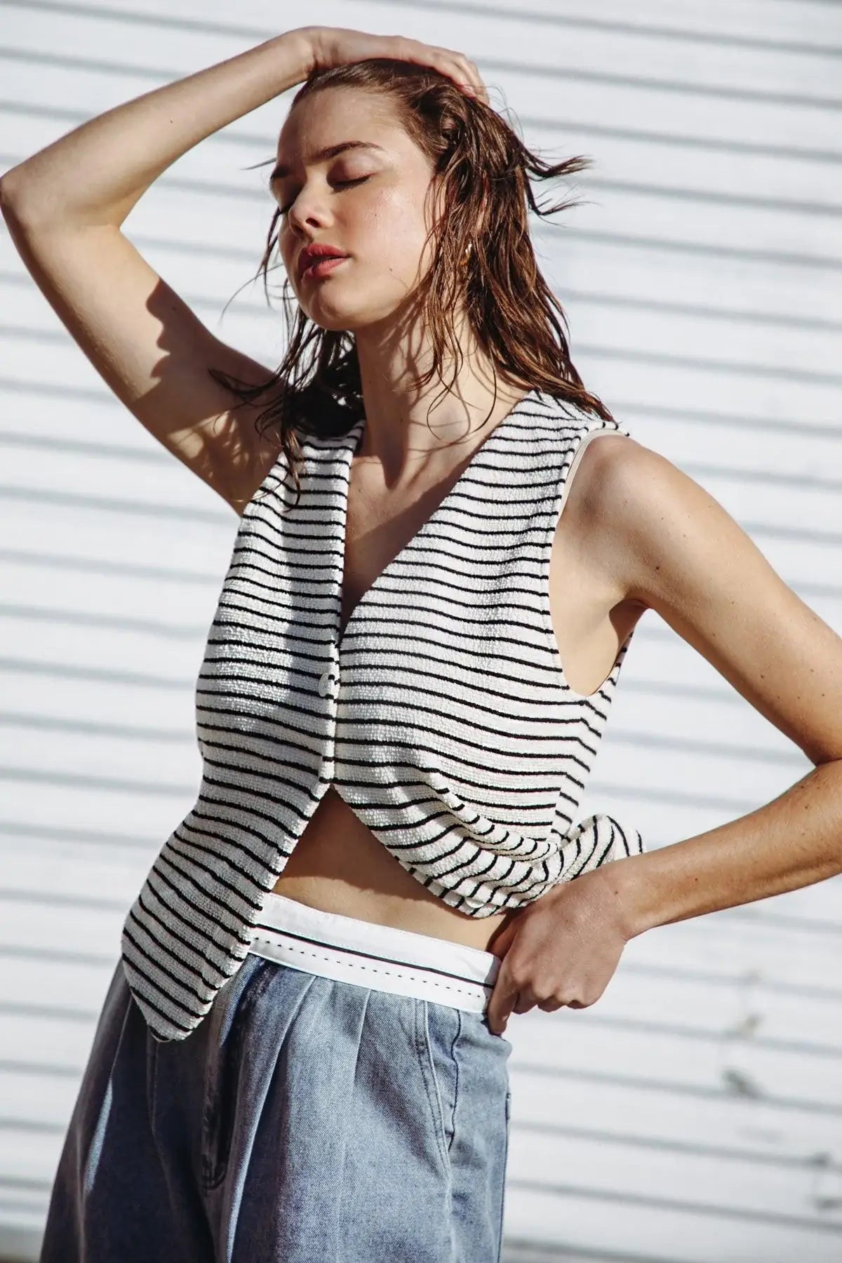PRETTY ON POINT KNIT VEST - Flying Tomato - Flyclothing LLC