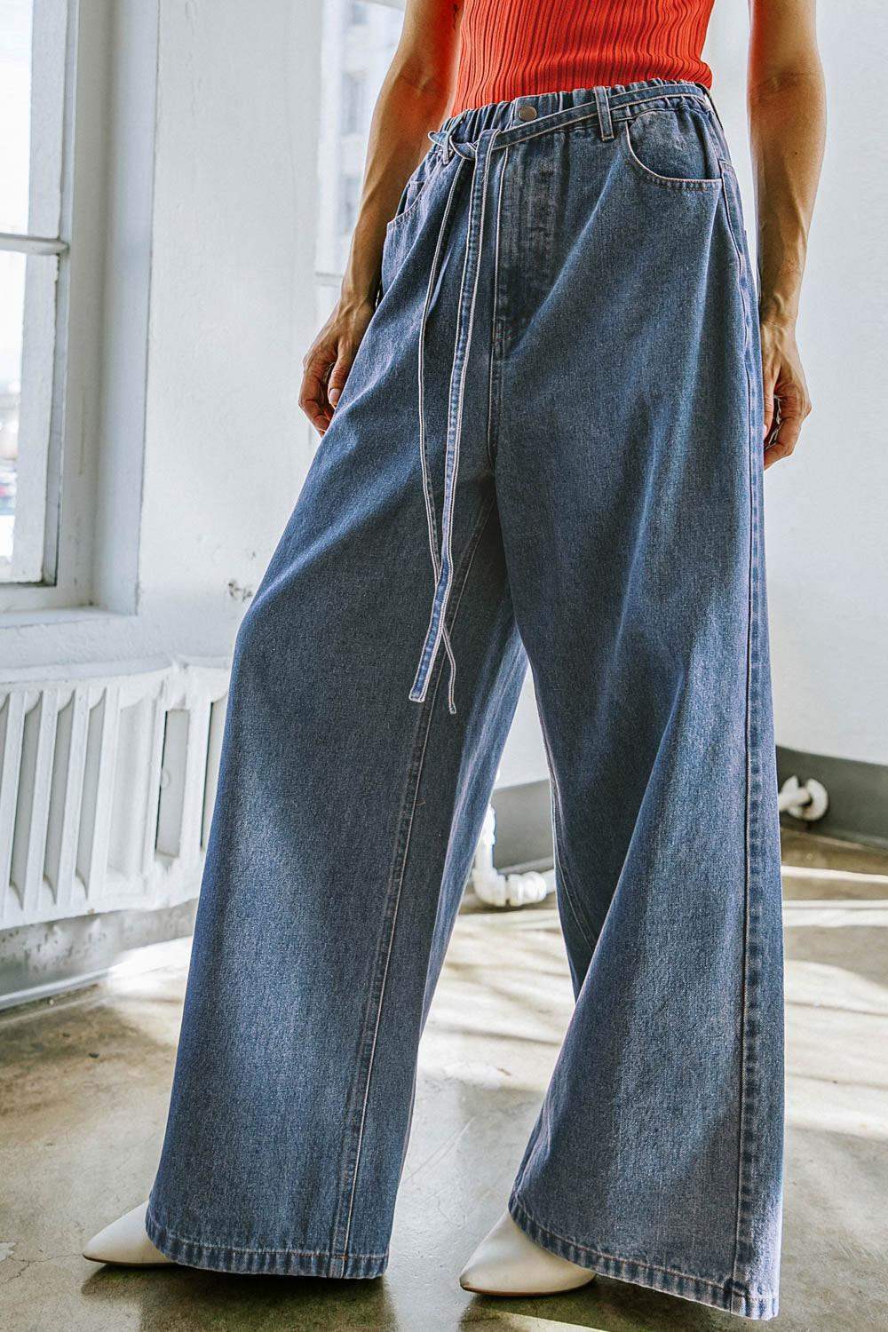 EVERYTHING COUNTS DENIM PANTS - Flying Tomato - Flyclothing LLC