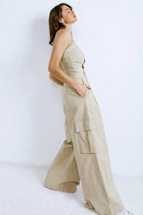ROYAL AFFAIR WOVEN JUMPSUIT - Flying Tomato - Flyclothing LLC