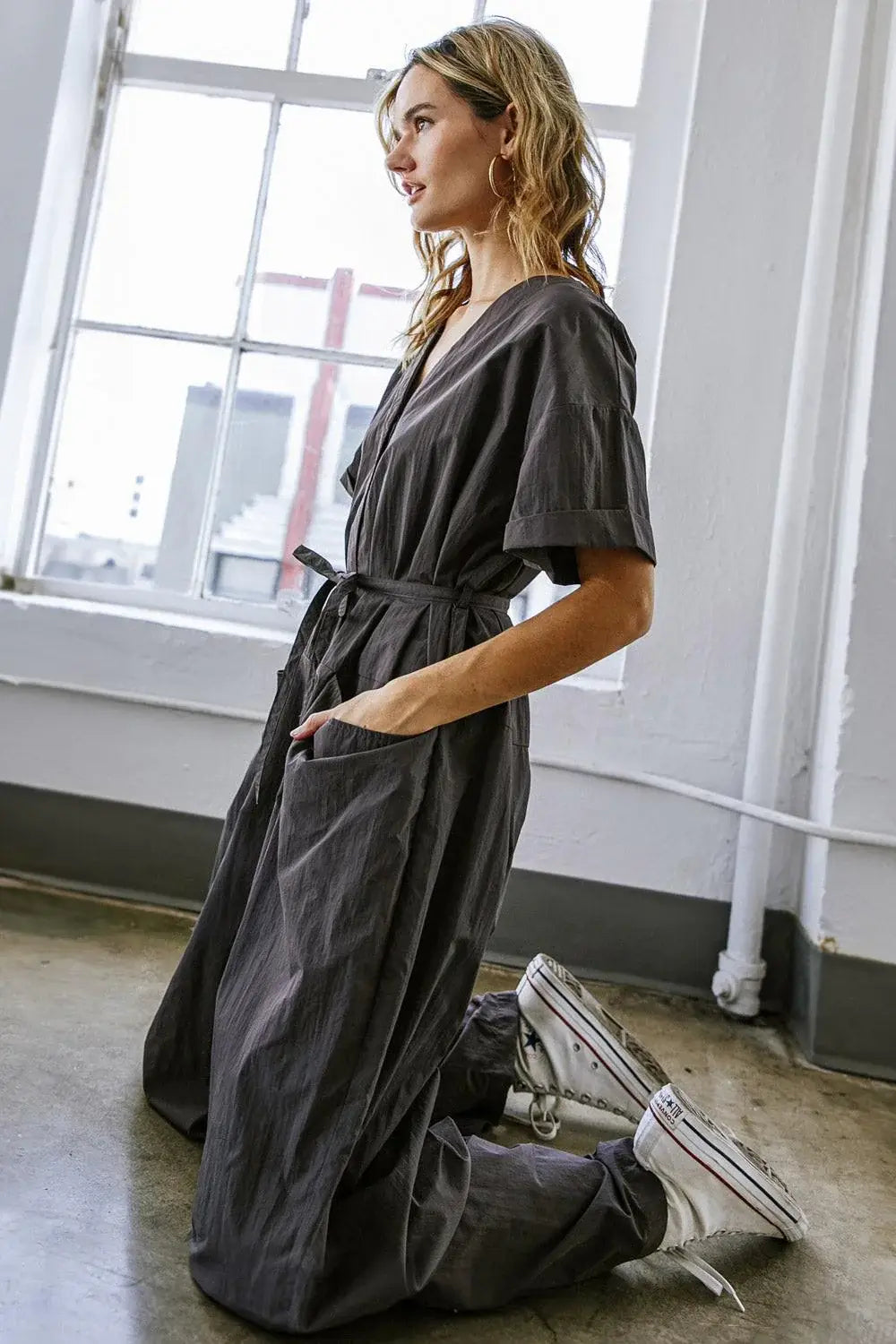 SAY IT AGAIN WOVEN JUMPSUIT - Flying Tomato - Flyclothing LLC