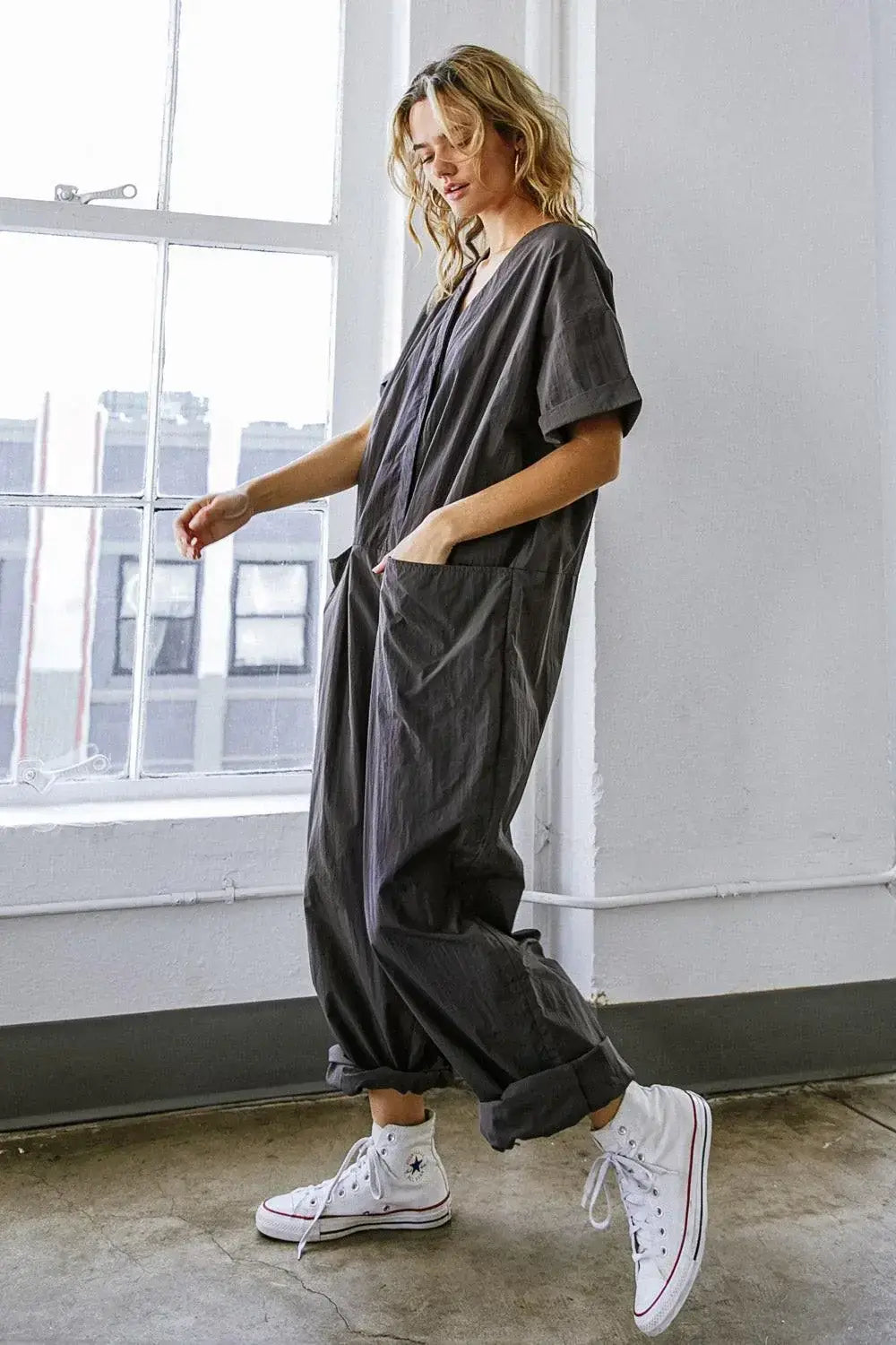 SAY IT AGAIN WOVEN JUMPSUIT - Flying Tomato - Flyclothing LLC