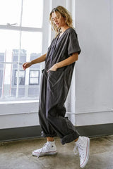 SAY IT AGAIN WOVEN JUMPSUIT - Flying Tomato - Flyclothing LLC