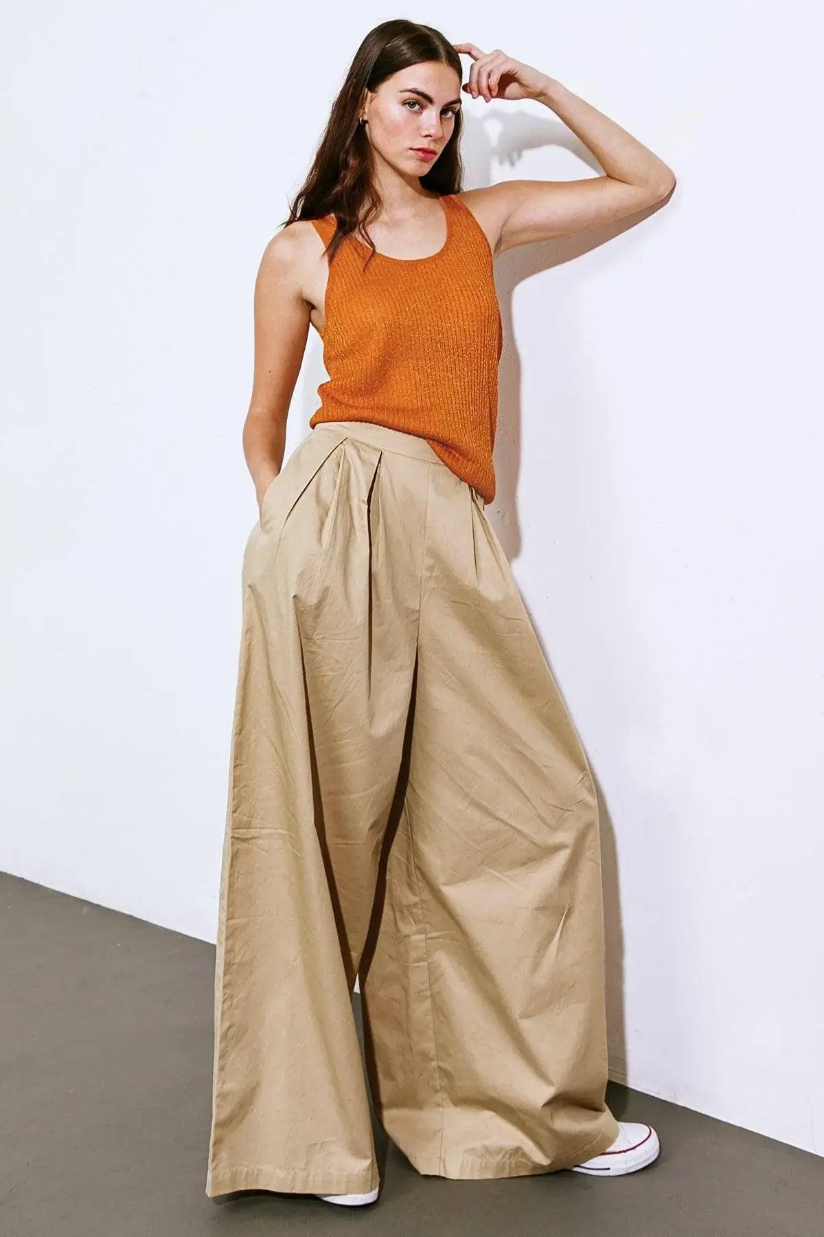 IT'S PERFECT TIMING WOVEN PANTS - Flying Tomato - Flyclothing LLC