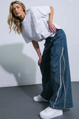 ALL OR NOTHING WASHED DENIM - Flying Tomato - Flyclothing LLC
