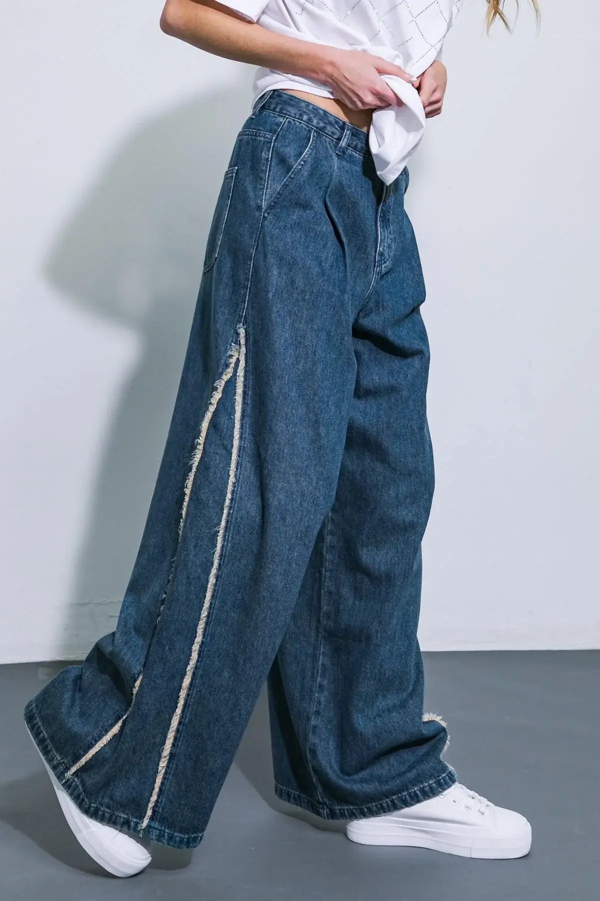 ALL OR NOTHING WASHED DENIM - Flying Tomato - Flyclothing LLC