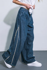 ALL OR NOTHING WASHED DENIM - Flying Tomato - Flyclothing LLC