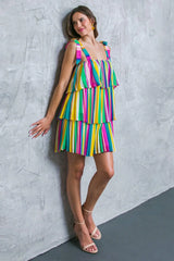 PROPER PARADISE WOVEN MINI DRESS - Flying Tomato - Flyclothing LLC